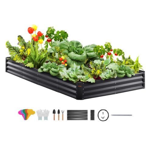 VEVOR Galvanized Raised Garden Bed Planter